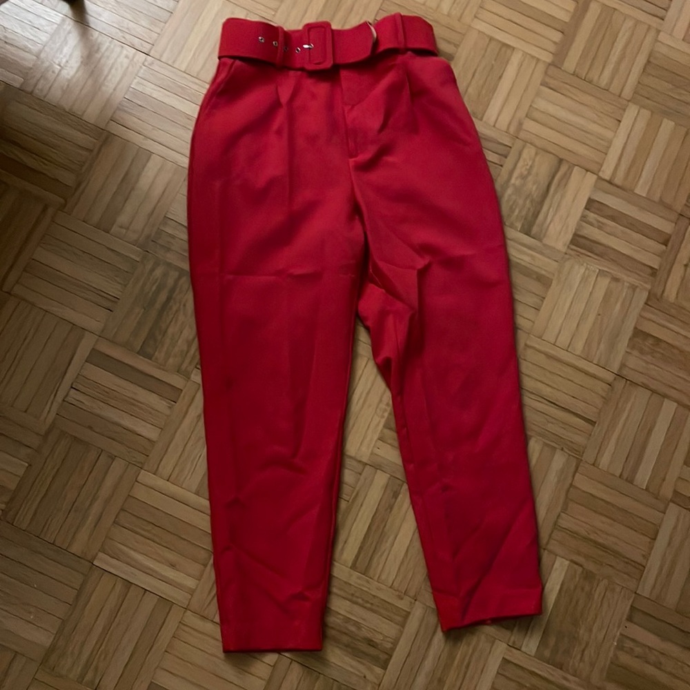 Zara red pants - size M